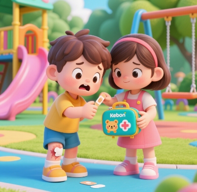 Bộ dụng cụ sơ cứu cho trẻ em: Thiết kế vui vẻ và chức năng