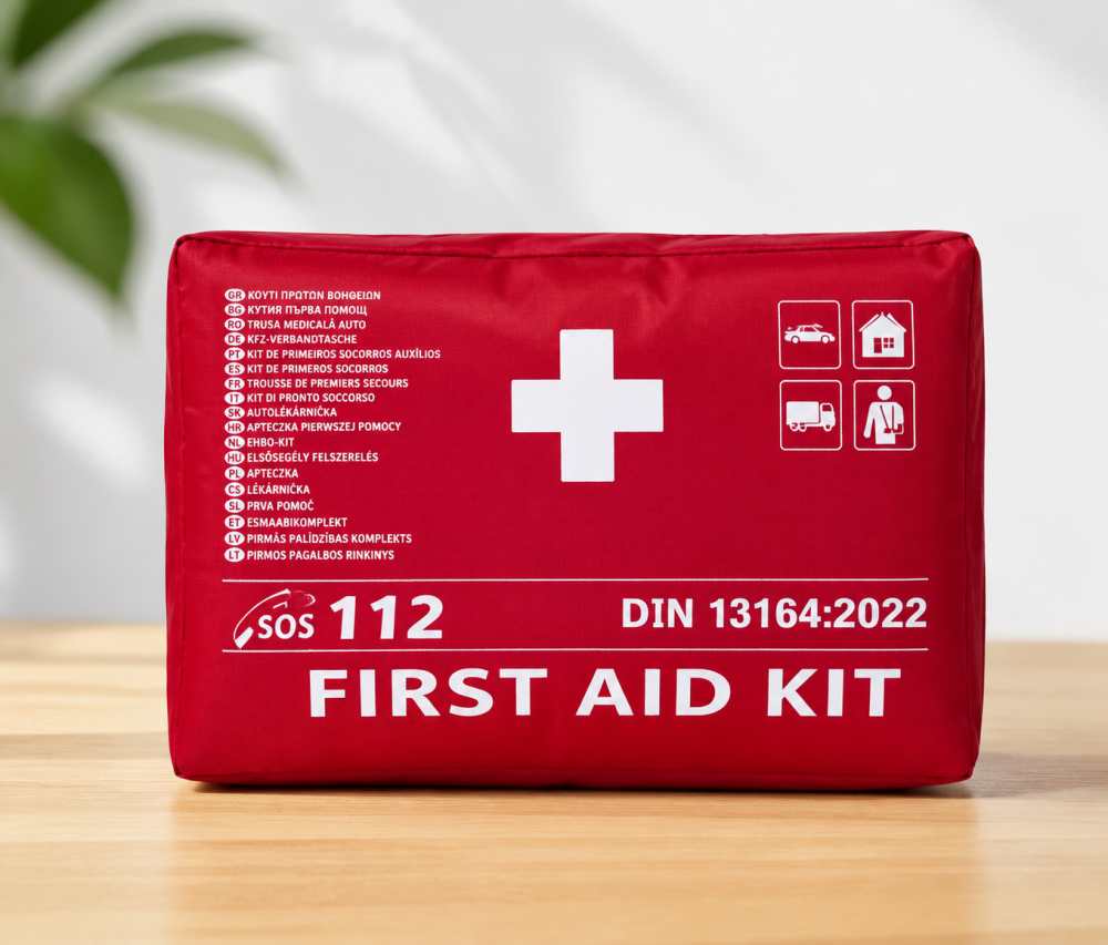 Hướng dẫn mới nhất năm 2026 về Tiêu chuẩn bộ sơ cứu ô tô: DIN 13164:2022 & Xu hướng tuân thủ MDR của EU